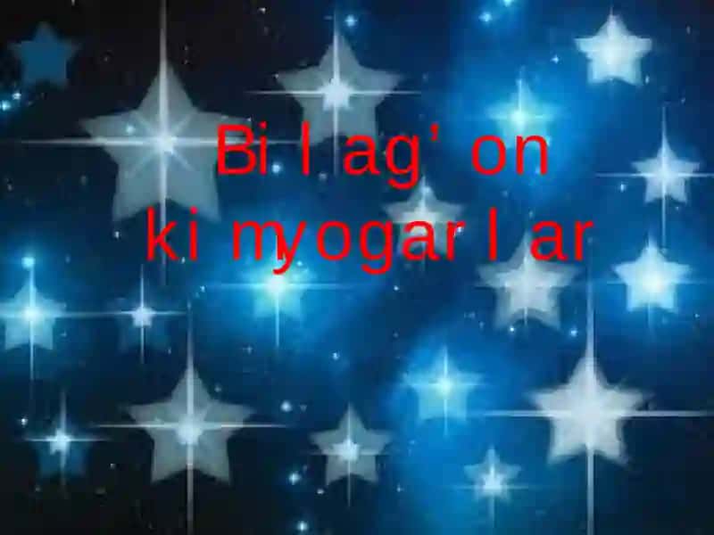 Bilag’on kimyogarlar ko'rgazmali bahs