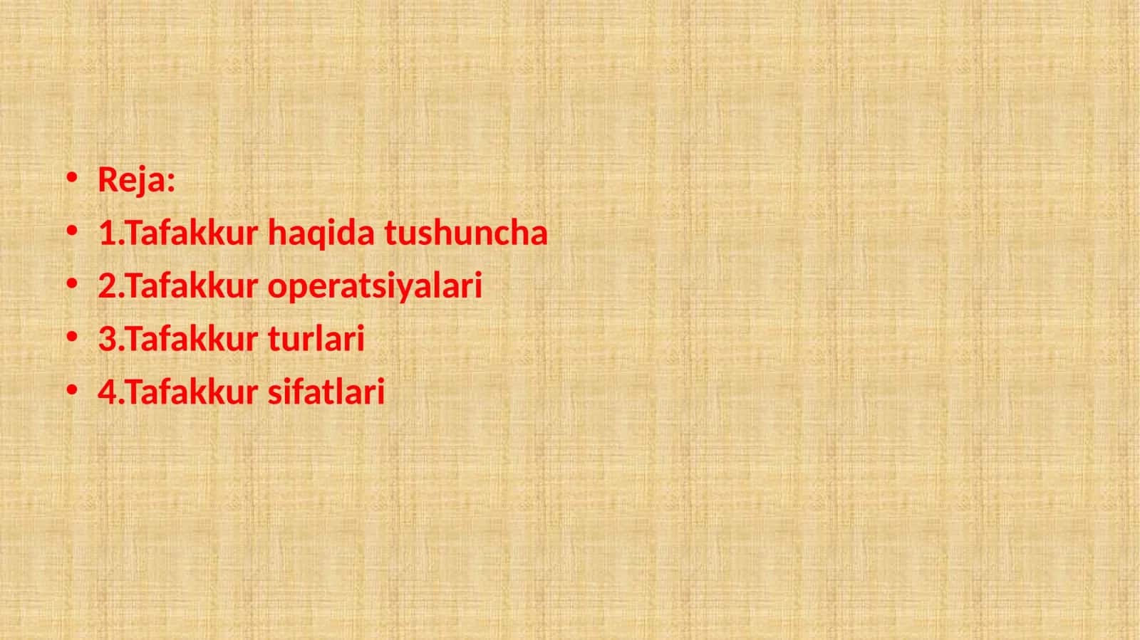 Tafakkur 1