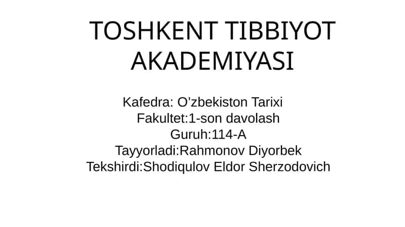 O‘zbekistonning madaniy taraqqiyoti 1