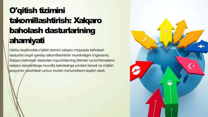 Xalqaro baholash dasturlari 1