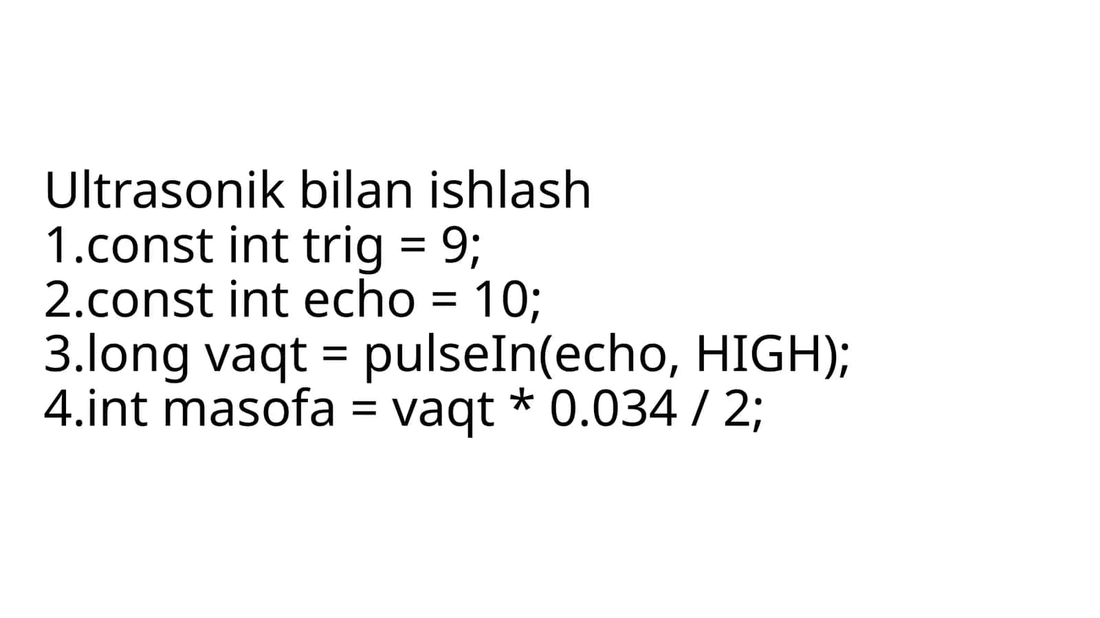 Ultratovushlidatchik (HC-SR04) 1