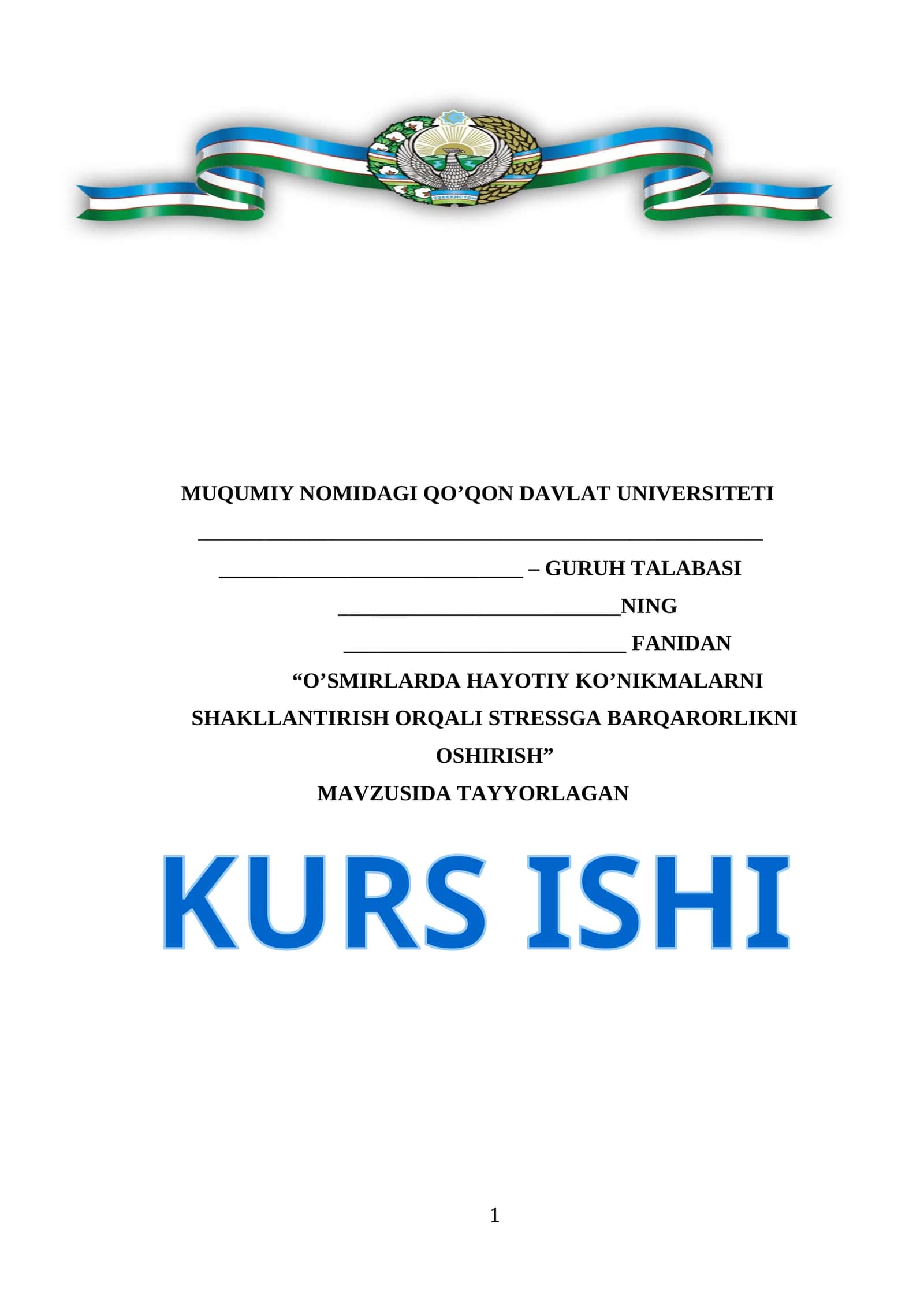 QO’QON DAVLAT UNIVERSITETI 1