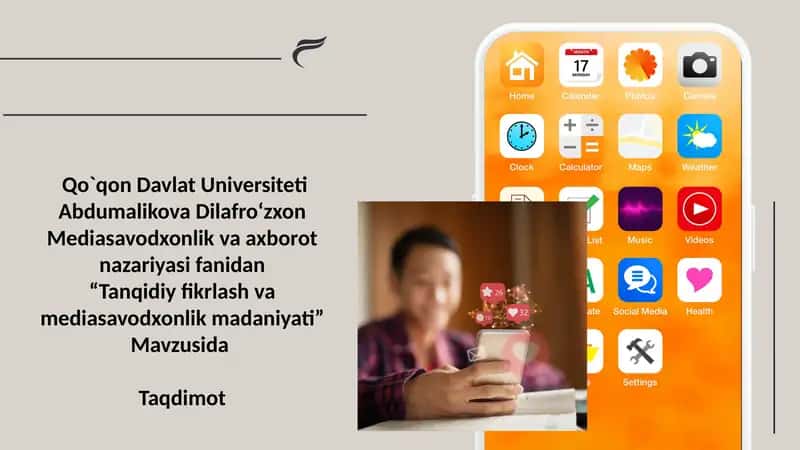 Tanqidiy fikrlash va mediasavodxonlik madaniyati 1