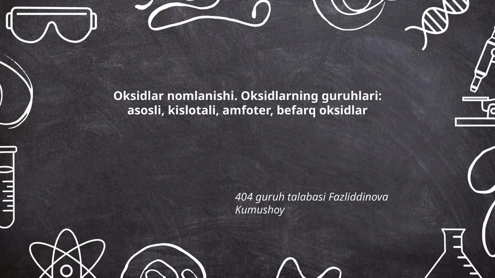 Oksidlar nomlanishi 1