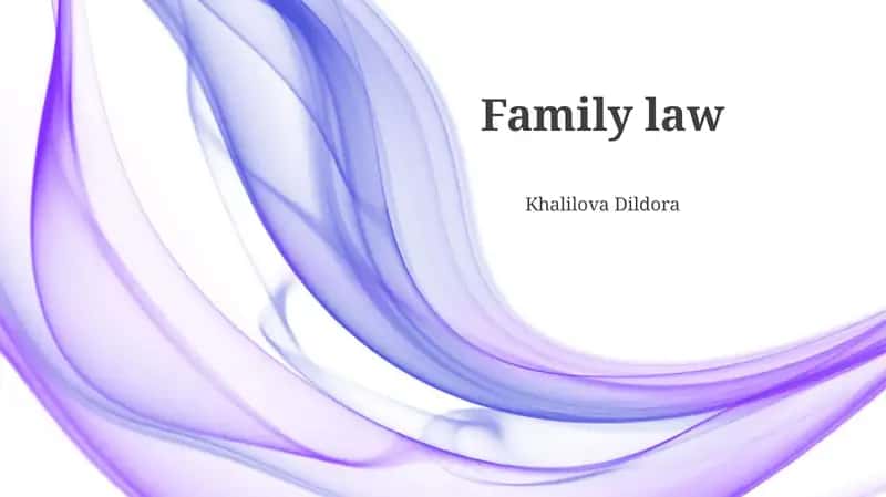 Family law 1