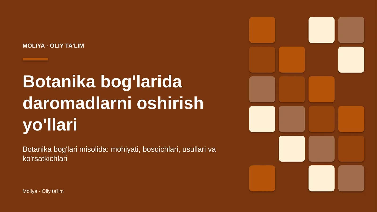 botanika bog'larida daromadlarni oshirish yo'llari 6894 1