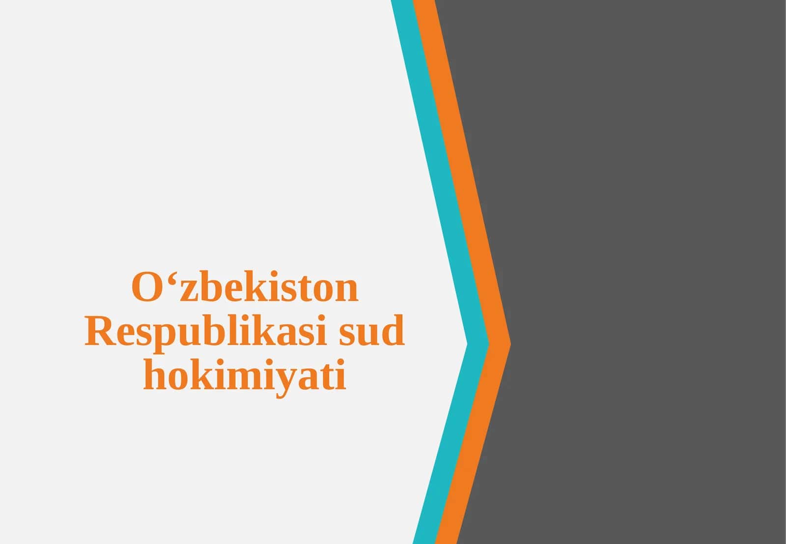 O‘zbekiston Respublikasi sud hokimiyati 1