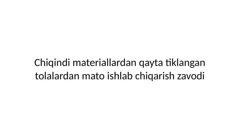 Ushbu loyiha maqsadi 1