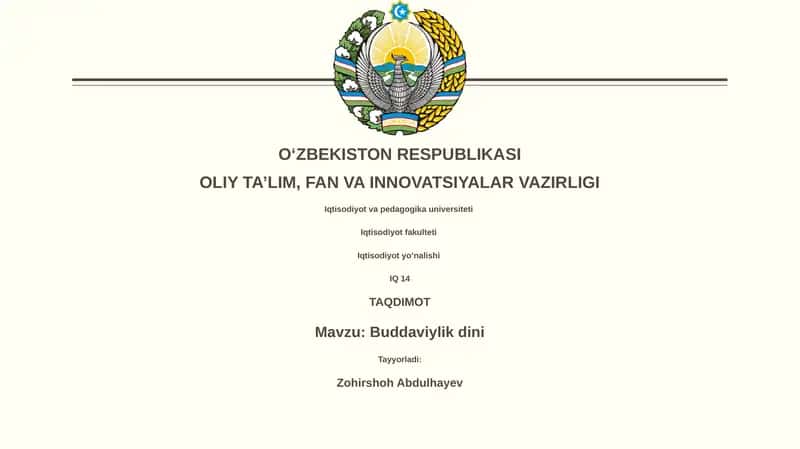 Buddaviylik dini 1
