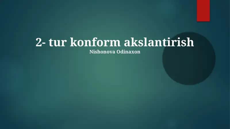 Ikki tomonlama konformal xaritalash 1