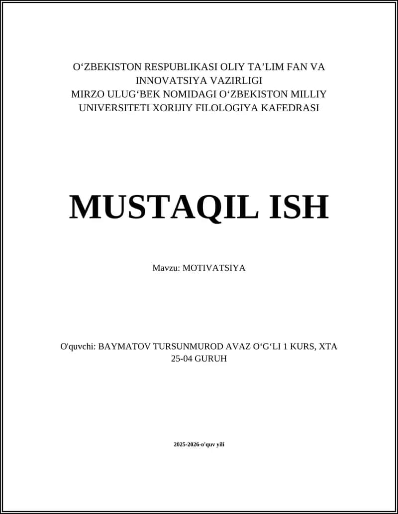 MOTIVATSIYA 1
