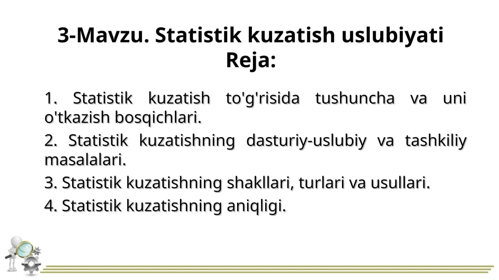Statistikkuzatishuslubiyati 1