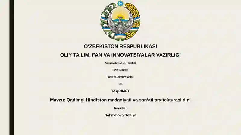 Qadimgi Hindiston madaniyati va sanʼati arxitekturasi dini