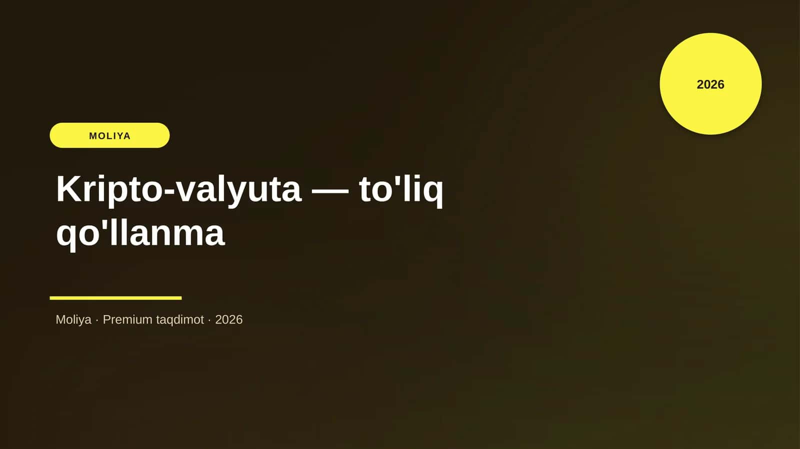 Kripto-valyuta — to'liq qo'llanma 1