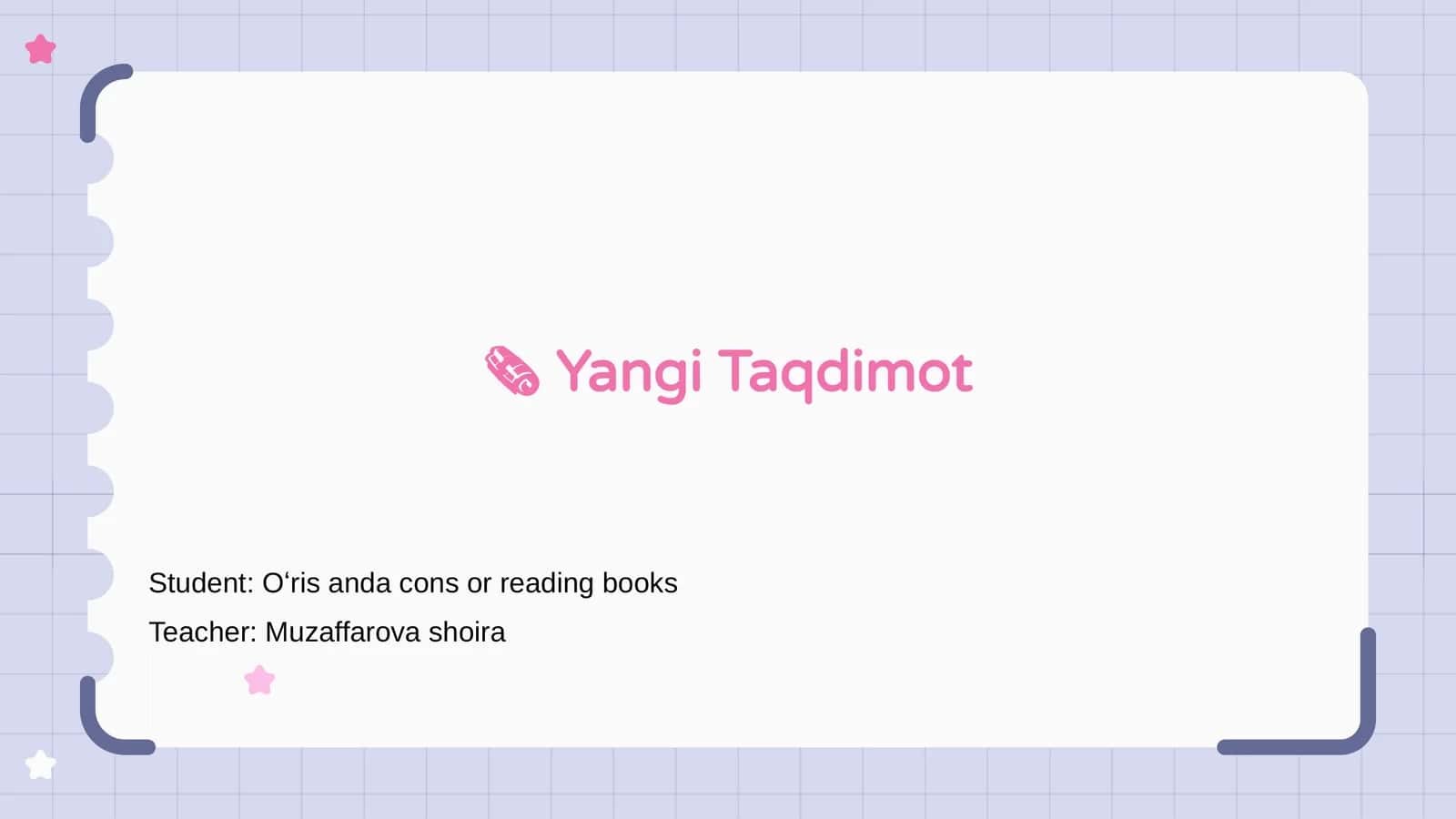 Yangi Taqdimot 1