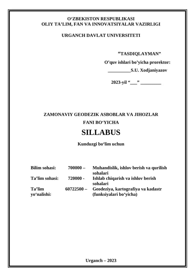 Zamonaviy geodeziyik asboblar va jihozlar 1