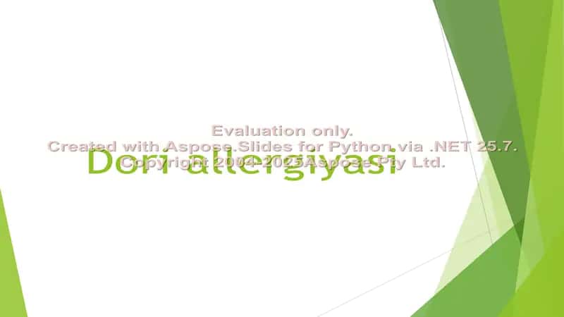 Dori allergiyasi 1