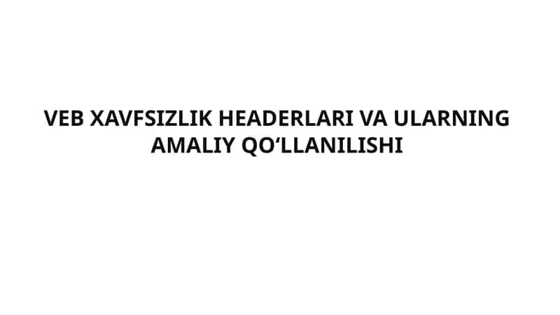 VEB XAVFSIZLIK HEADERLARI 1