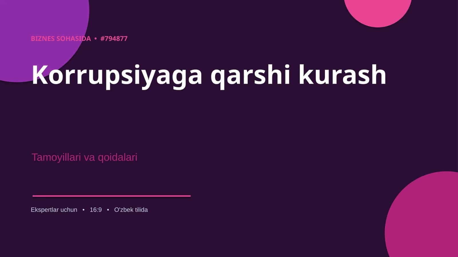Korrupsiyaga qarshi kurash 1