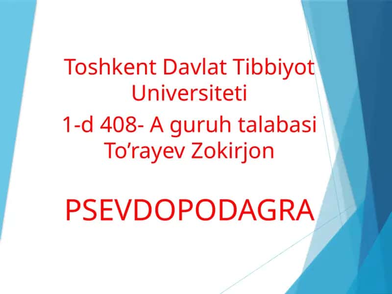 PSEVDOPODAGRA 1