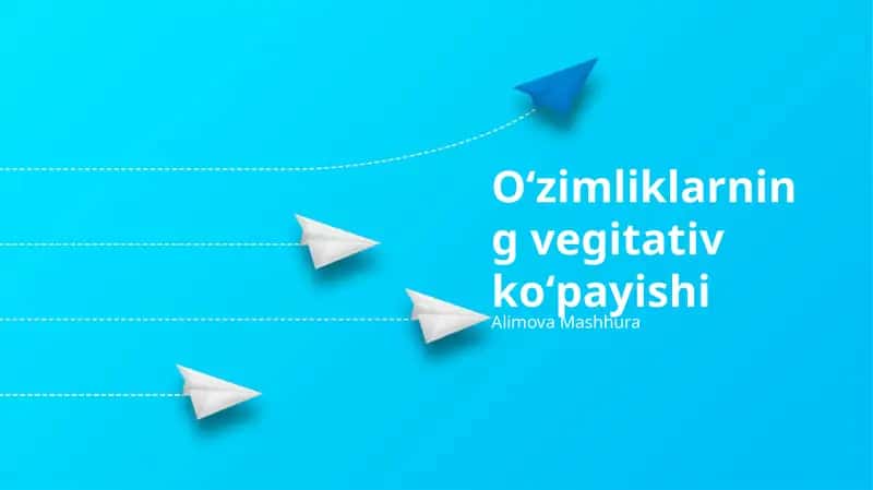 Oʻzimliklarning vegitativ koʻpayishi 1