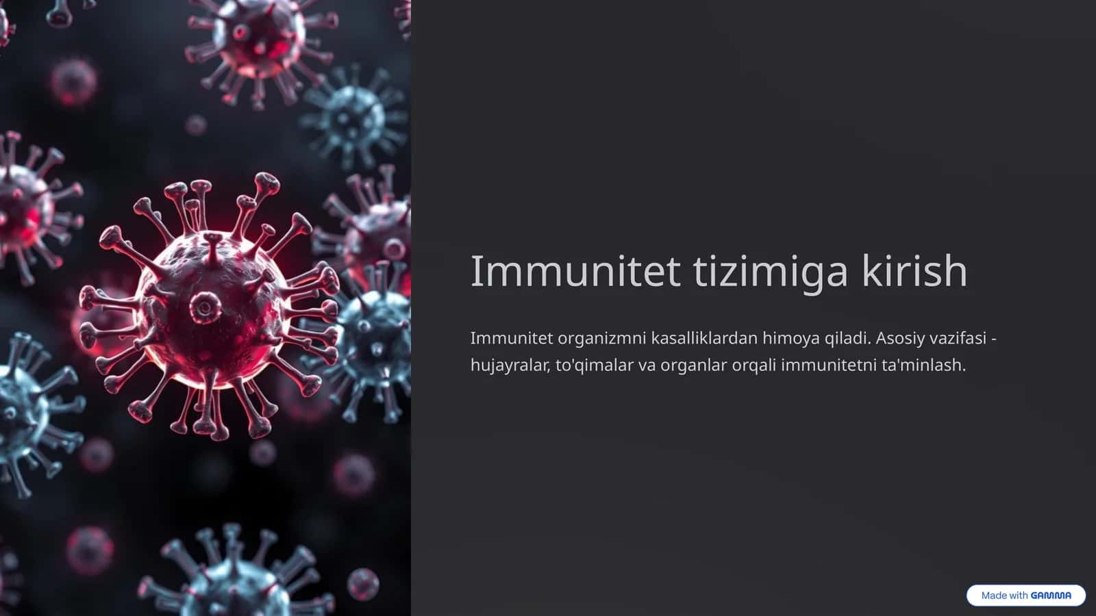 Immun tizim va uning vazifalari 1