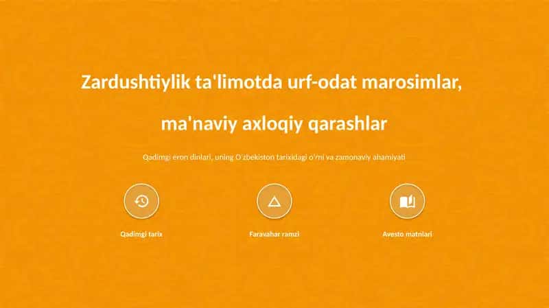 Zardushtiylik ta'limoti 1