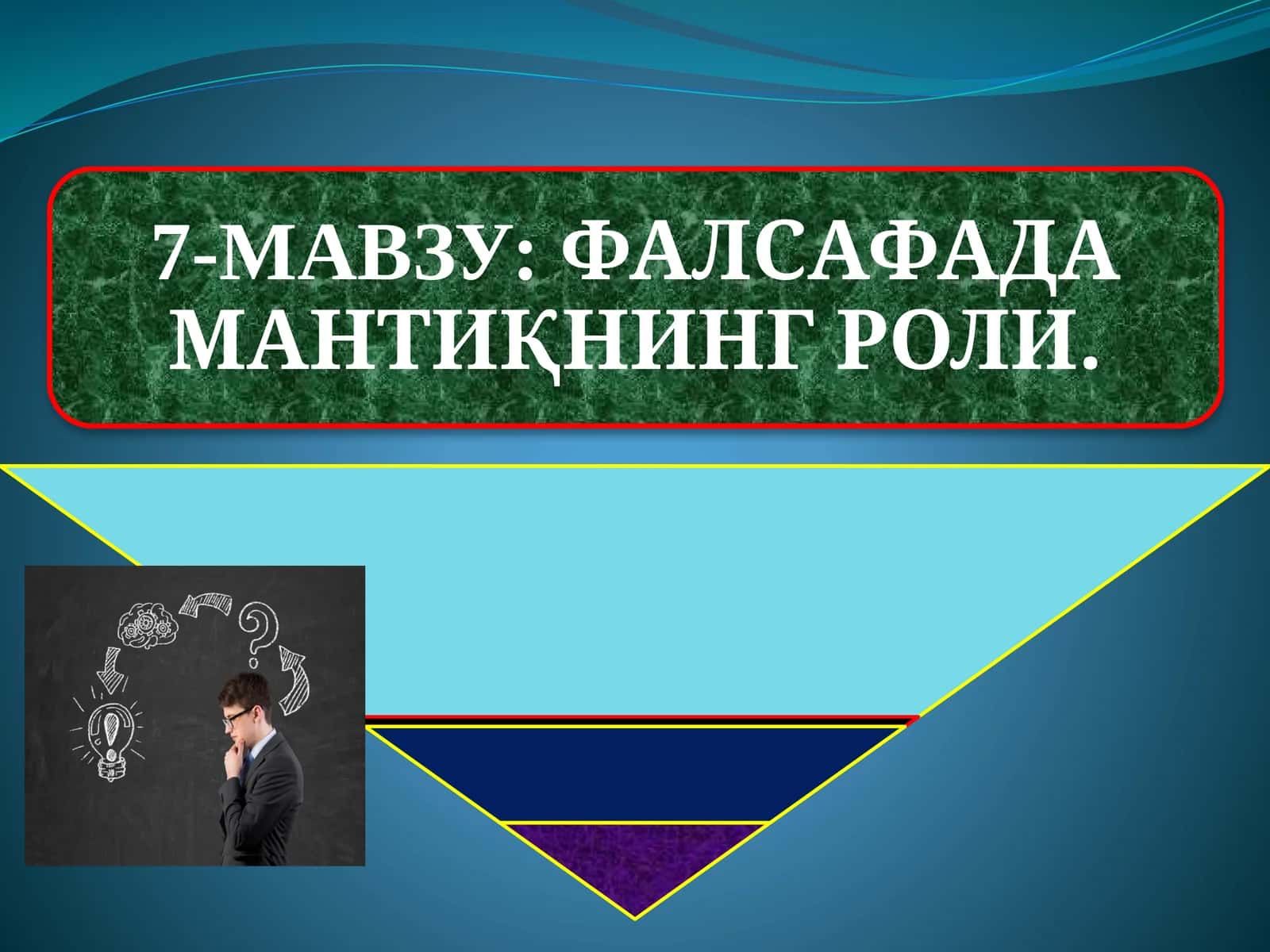 Тафаккур – иқтисодий тафаккур 1
