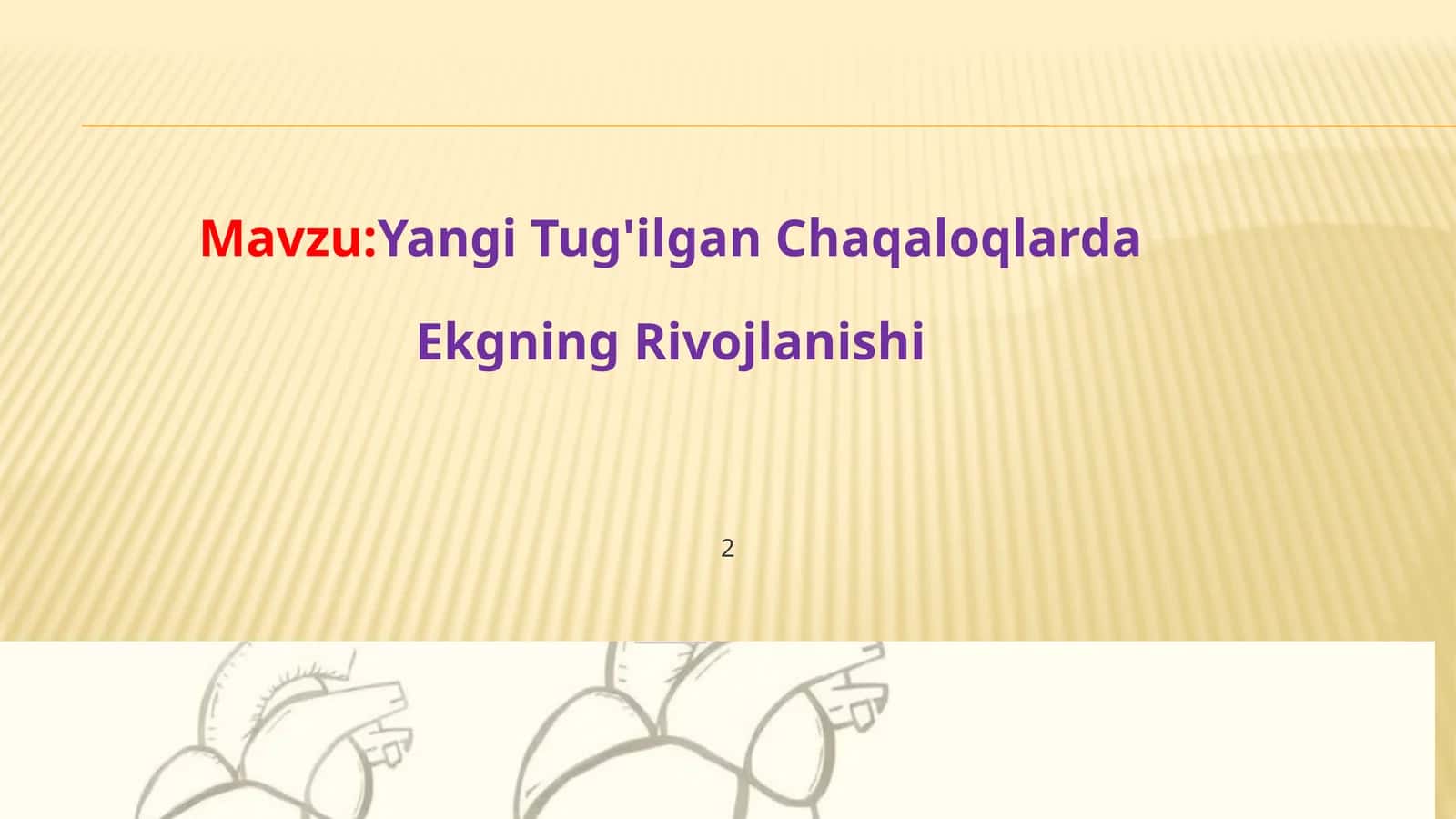 Yangi Tug'ilgan Chaqaloqlarda Ekgning Rivojlanishi 1