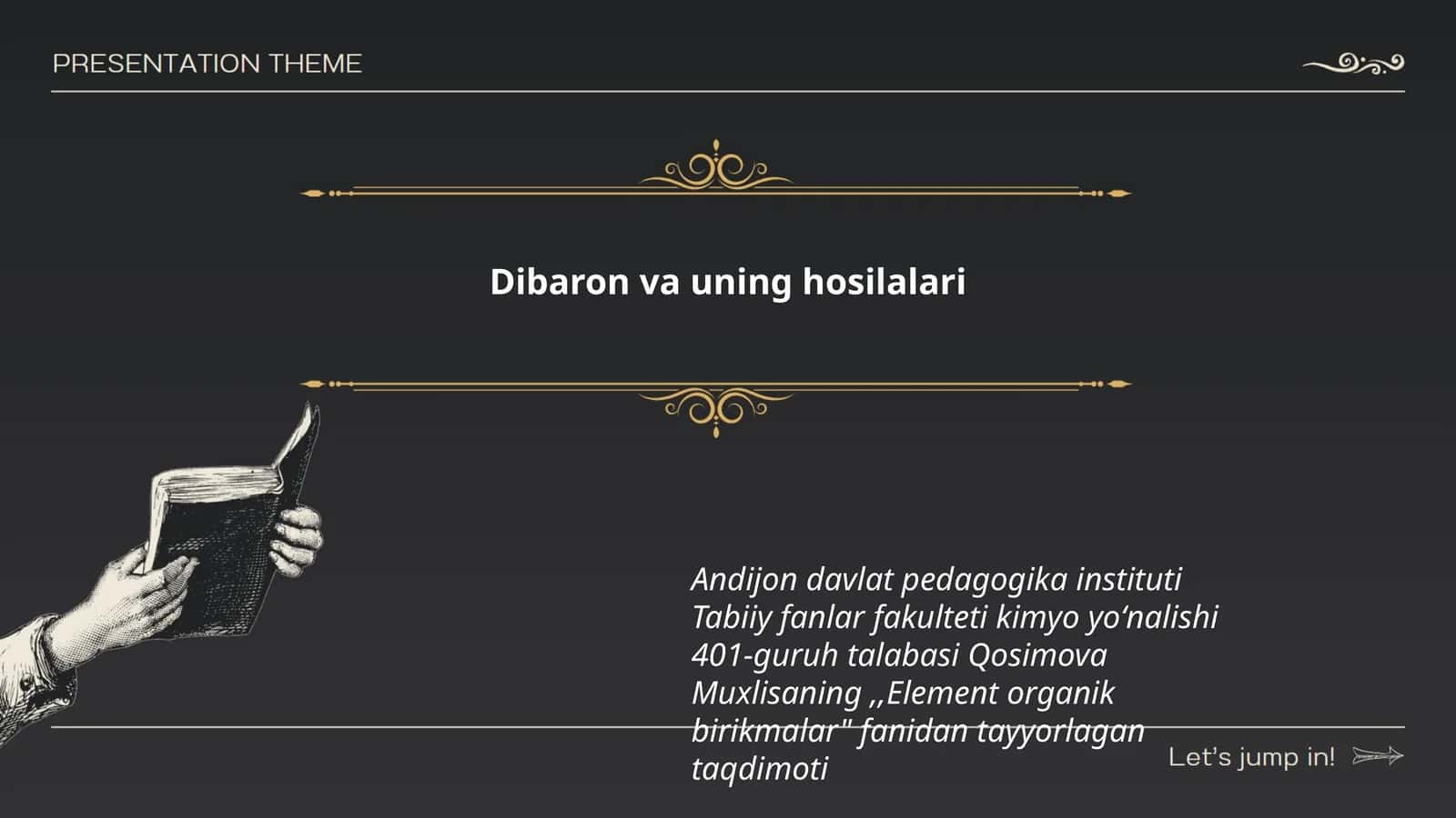 Element organik birikmalar 1