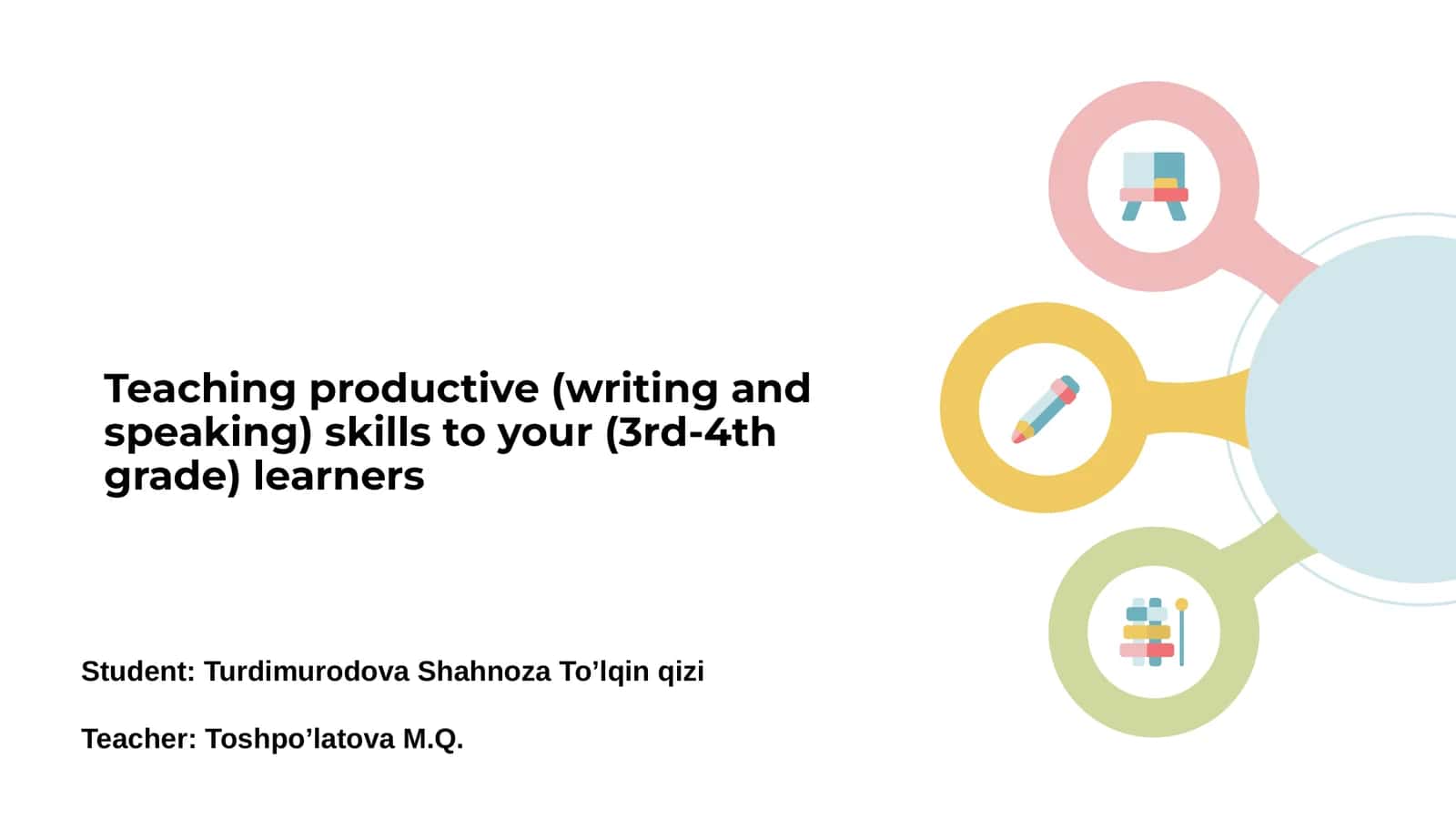 Introduction to Productive Skills 1