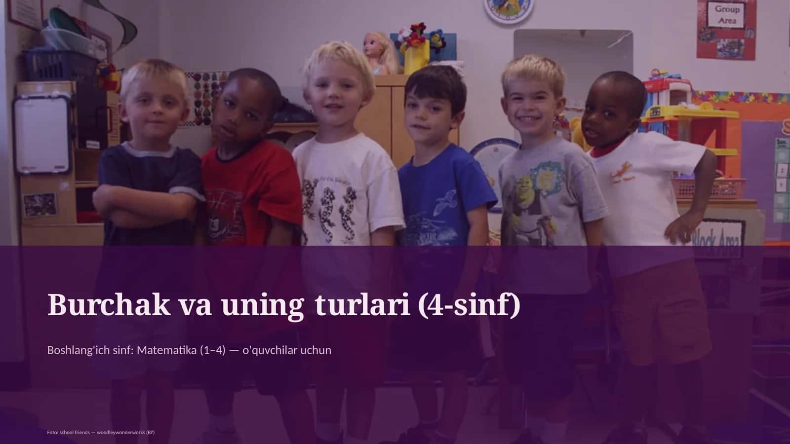Burchak va uning turlari (4-sinf) 1