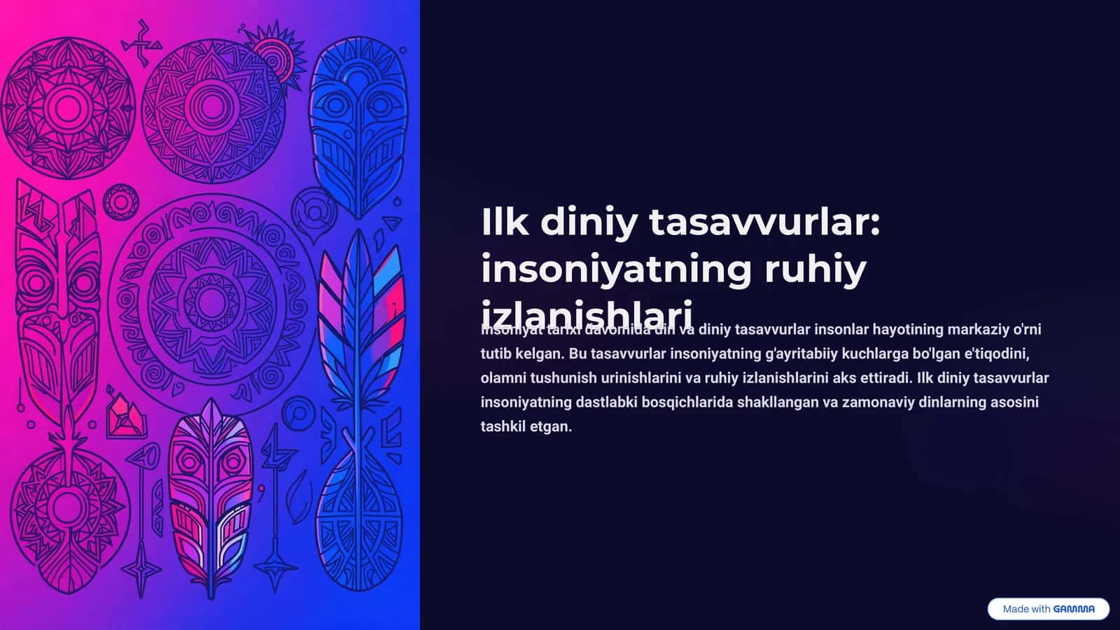 Ilk diniy tasavvurlar: insoniyatning ruhiy izlanishlari 1