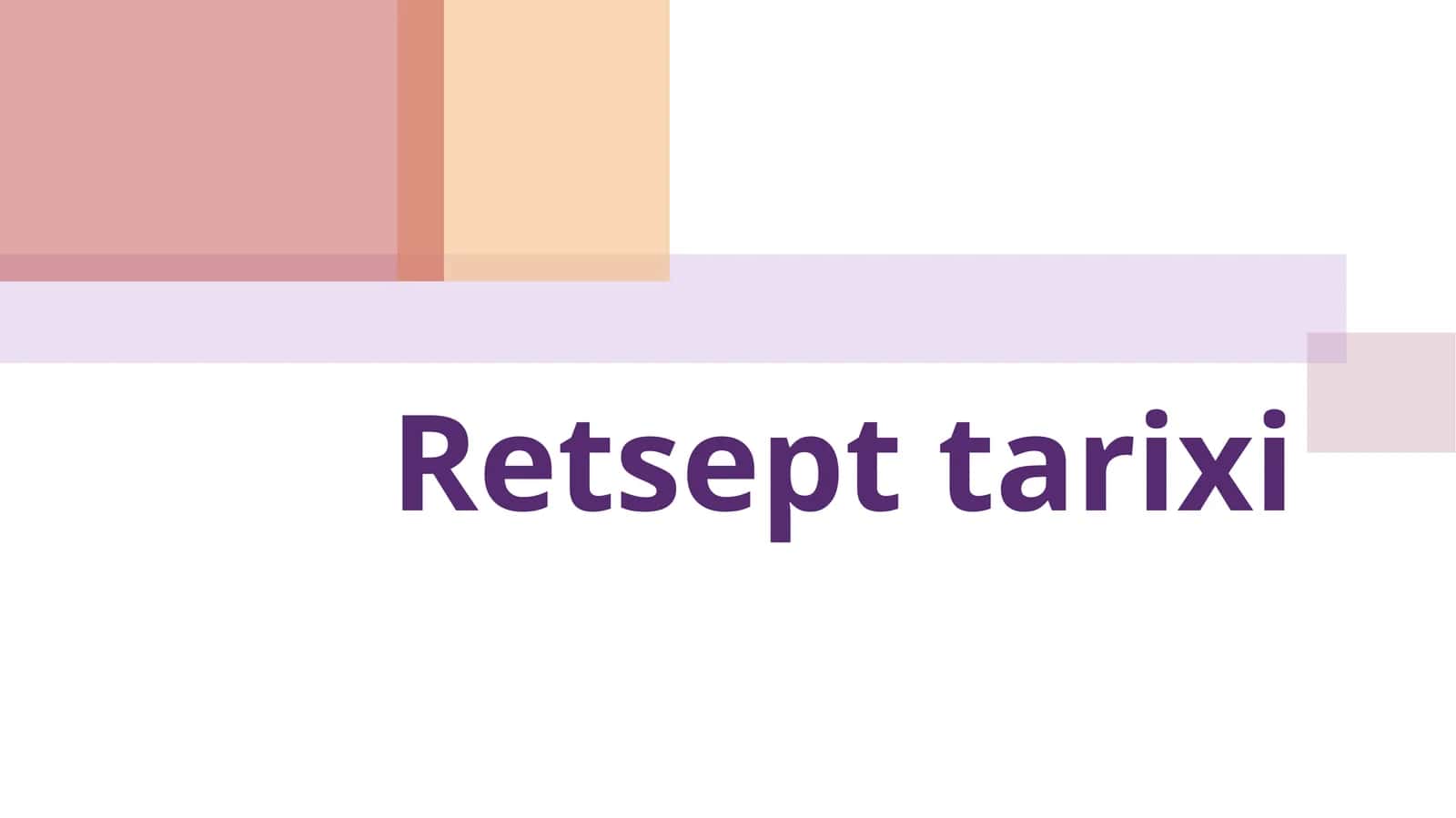 Retsepttarixi 1
