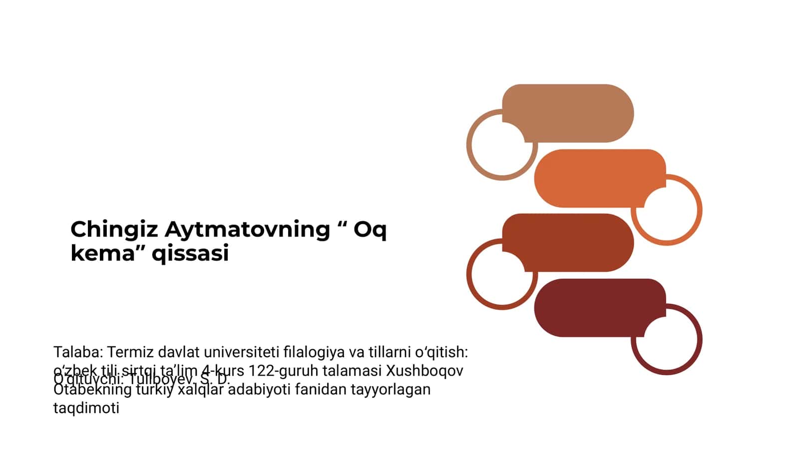 Chingiz Aytmatovning " Oq kema" qissasi 1