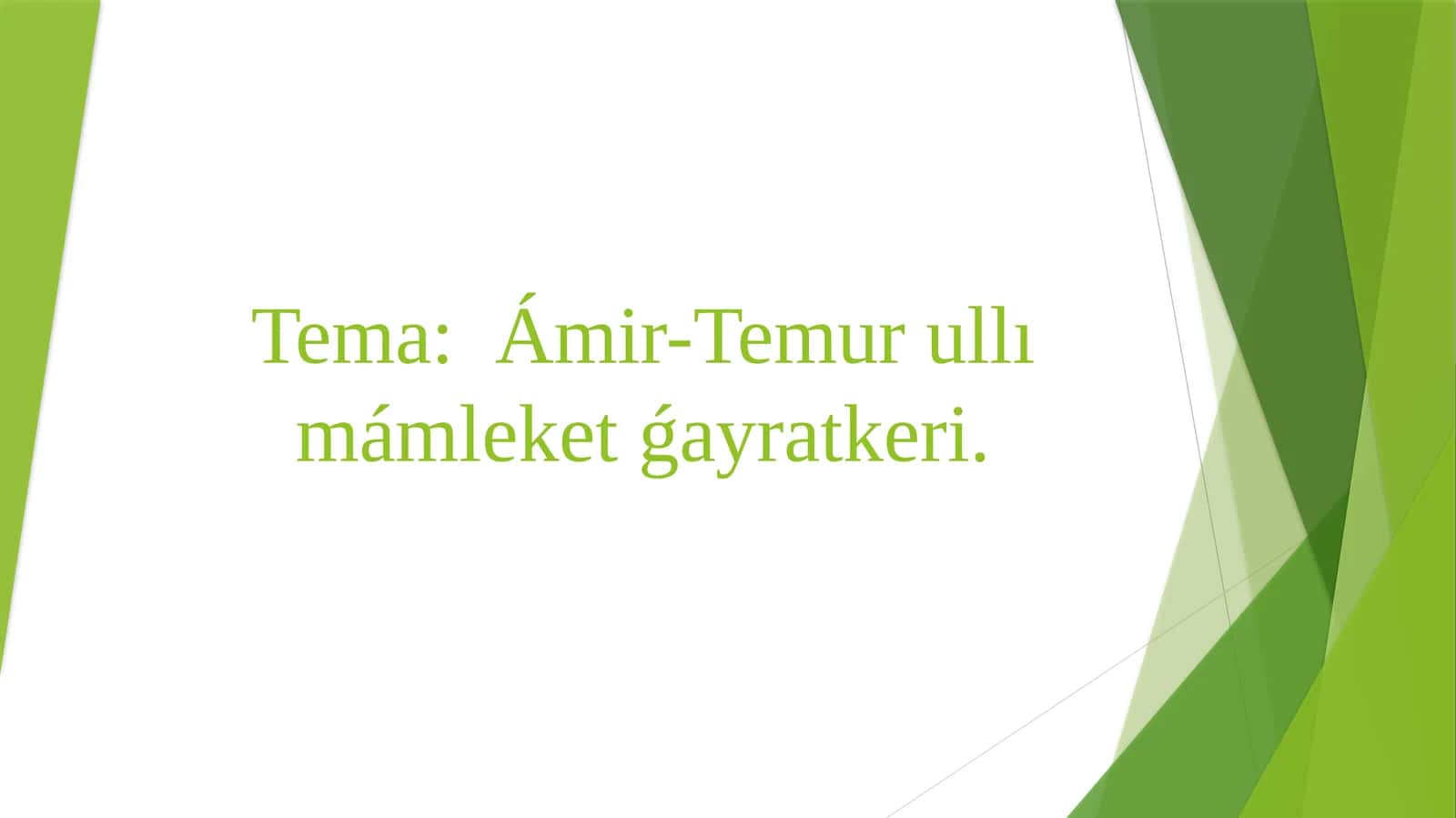 Ámir-Temur ullı mámleket ǵayratkeri 1