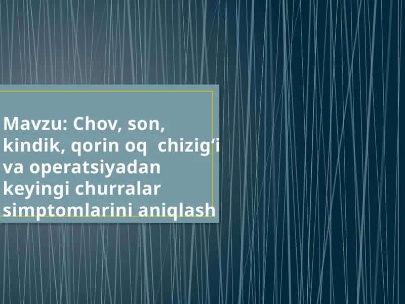 Cho'qqi churrasini tuzatish bo'yicha yo'riqname 1