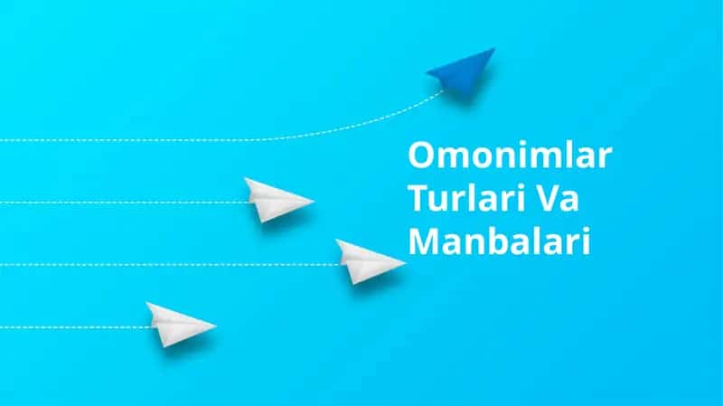 Omonimlar Turlari Va Manbalari 1