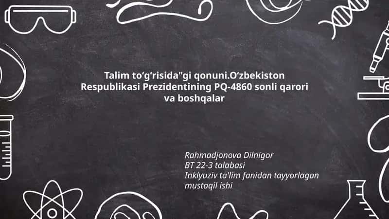 Talim toʻgʻrisida"gi qonuni 1