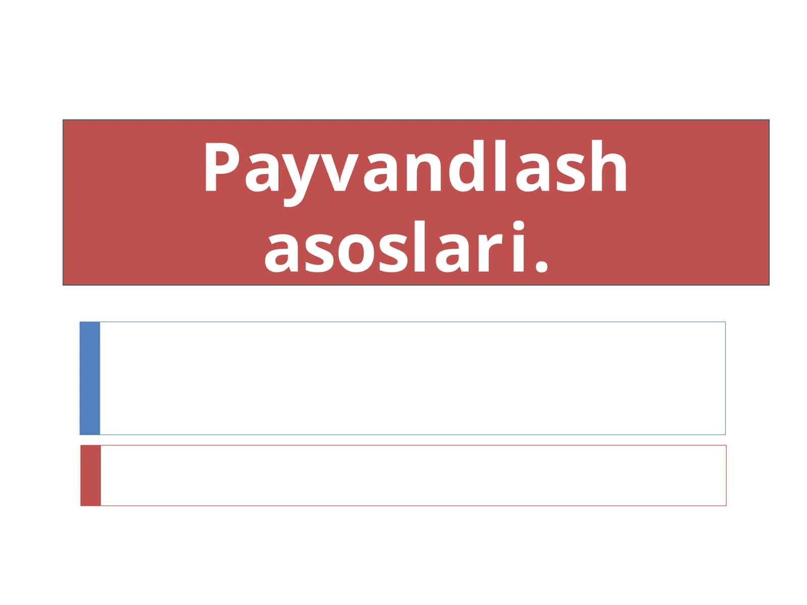 Payvandlash asoslari 1