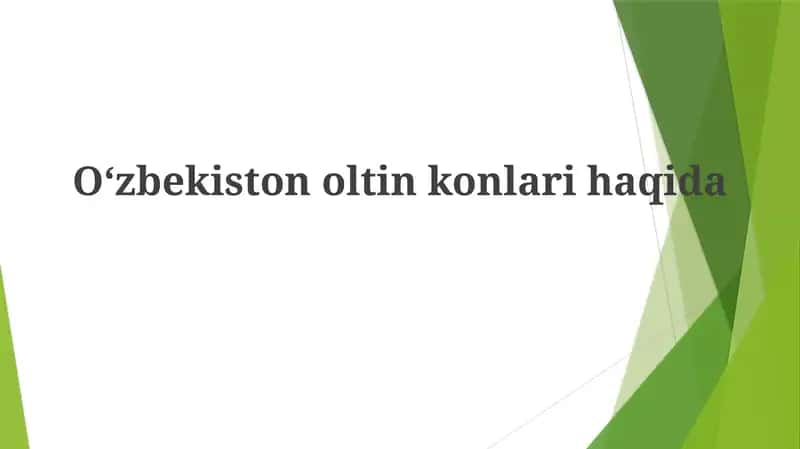 O'zbekiston olting konlari 1