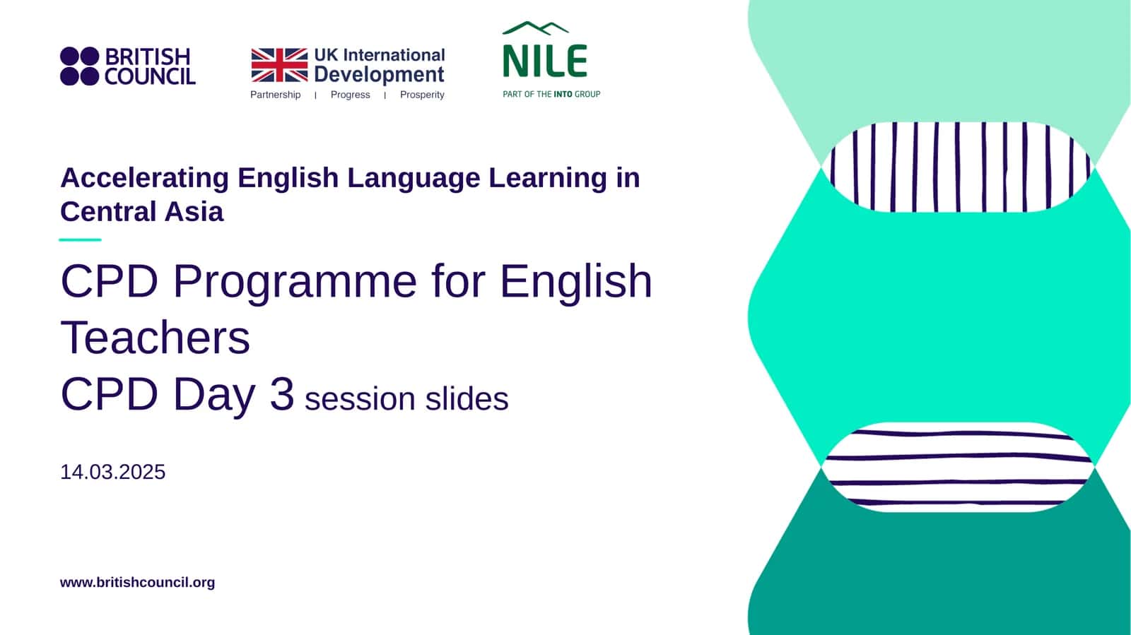 CPD Programme for English Teachers CPD Day 3 session slides 1