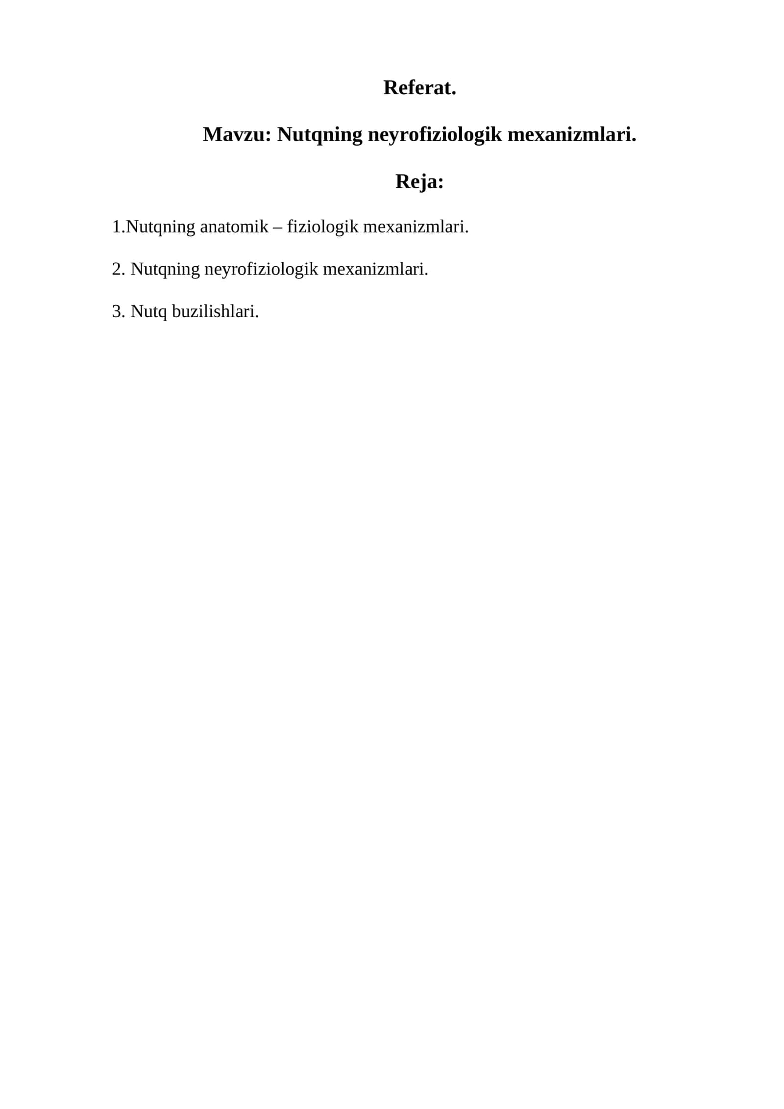 Nutqning neyrofiziologik mexanizmlari 1