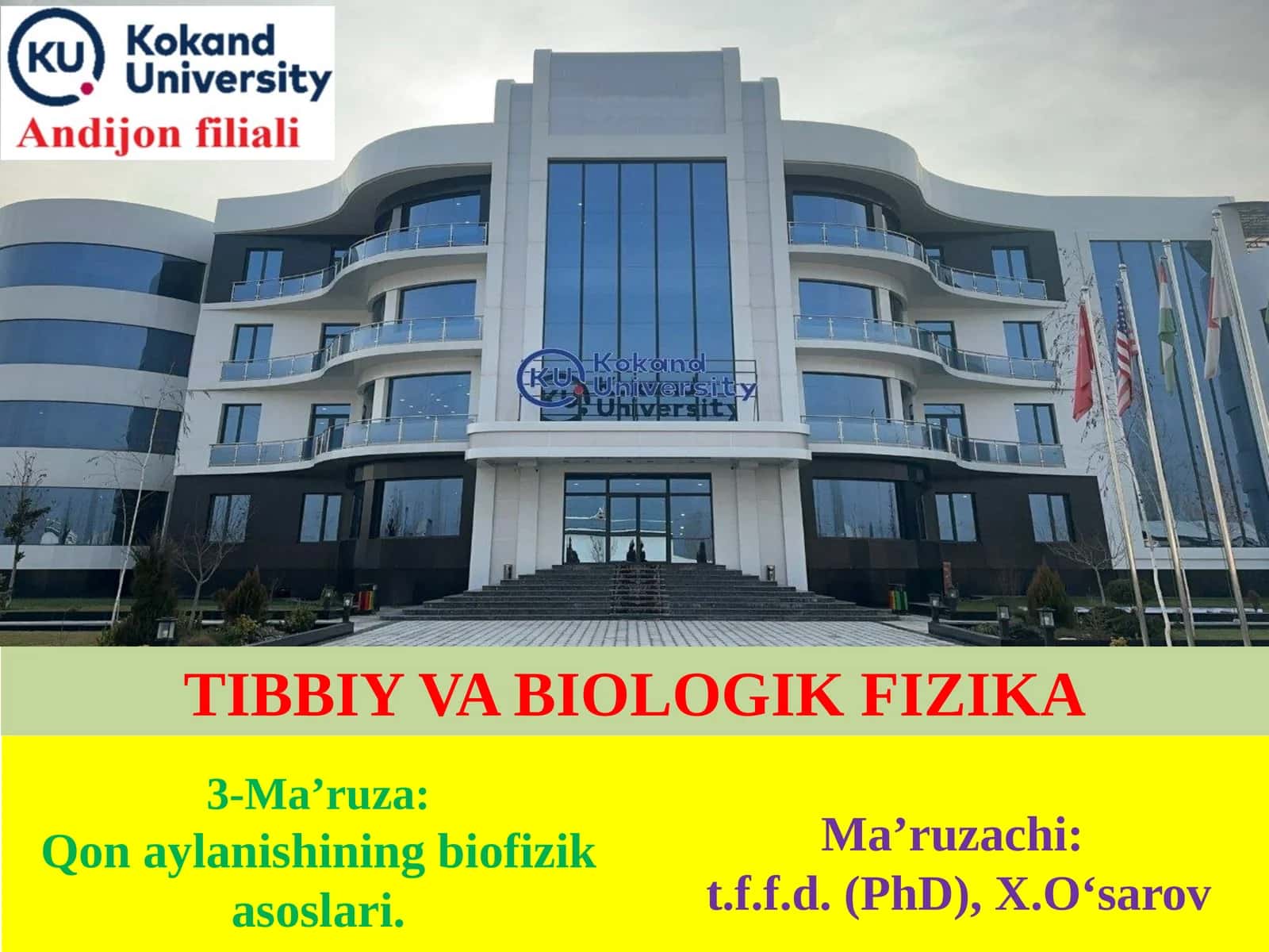 Qon aylanishining biofizik asoslari 1