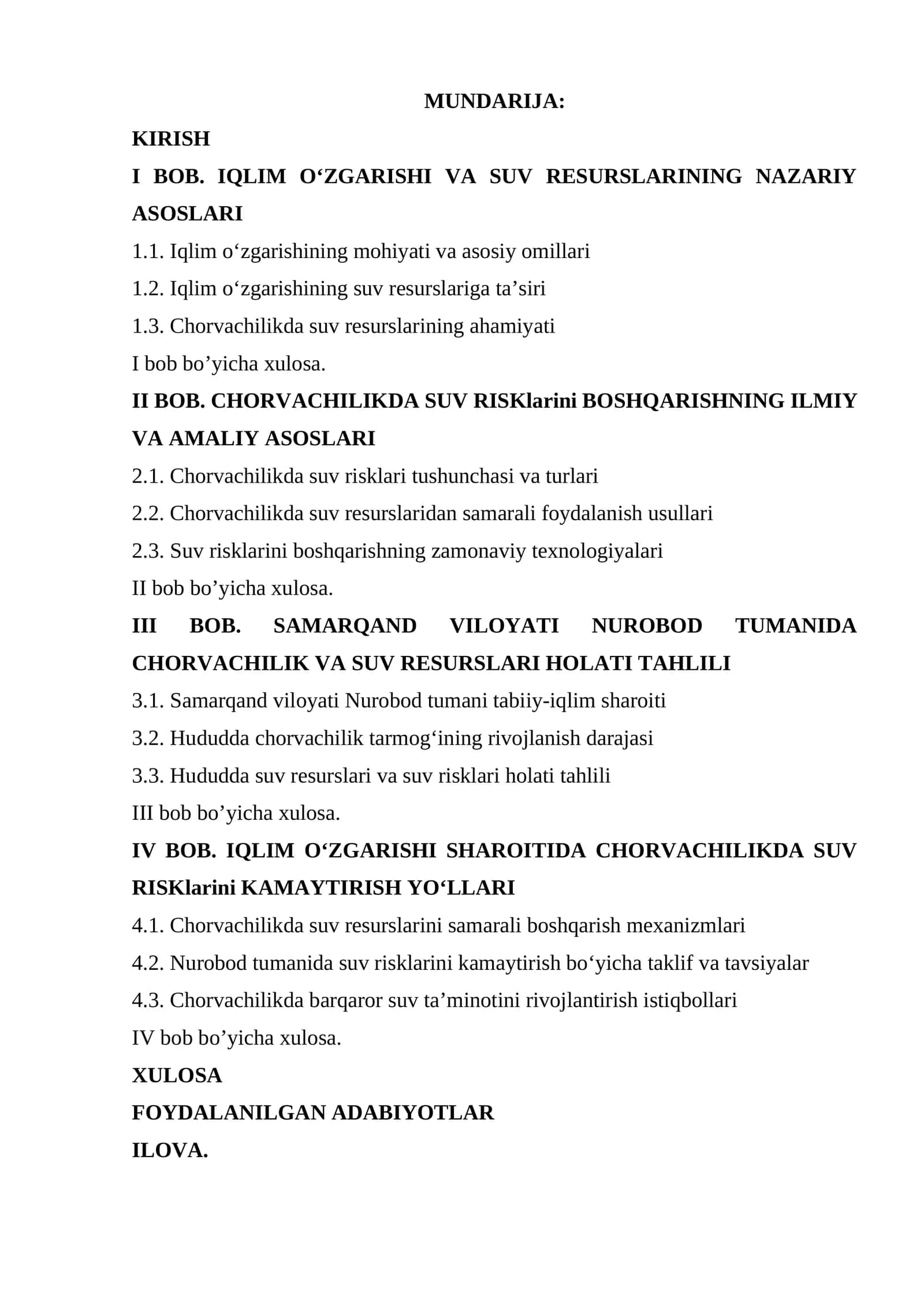 SUV RESURSLARINING NAZARIY ASOSLARI 1