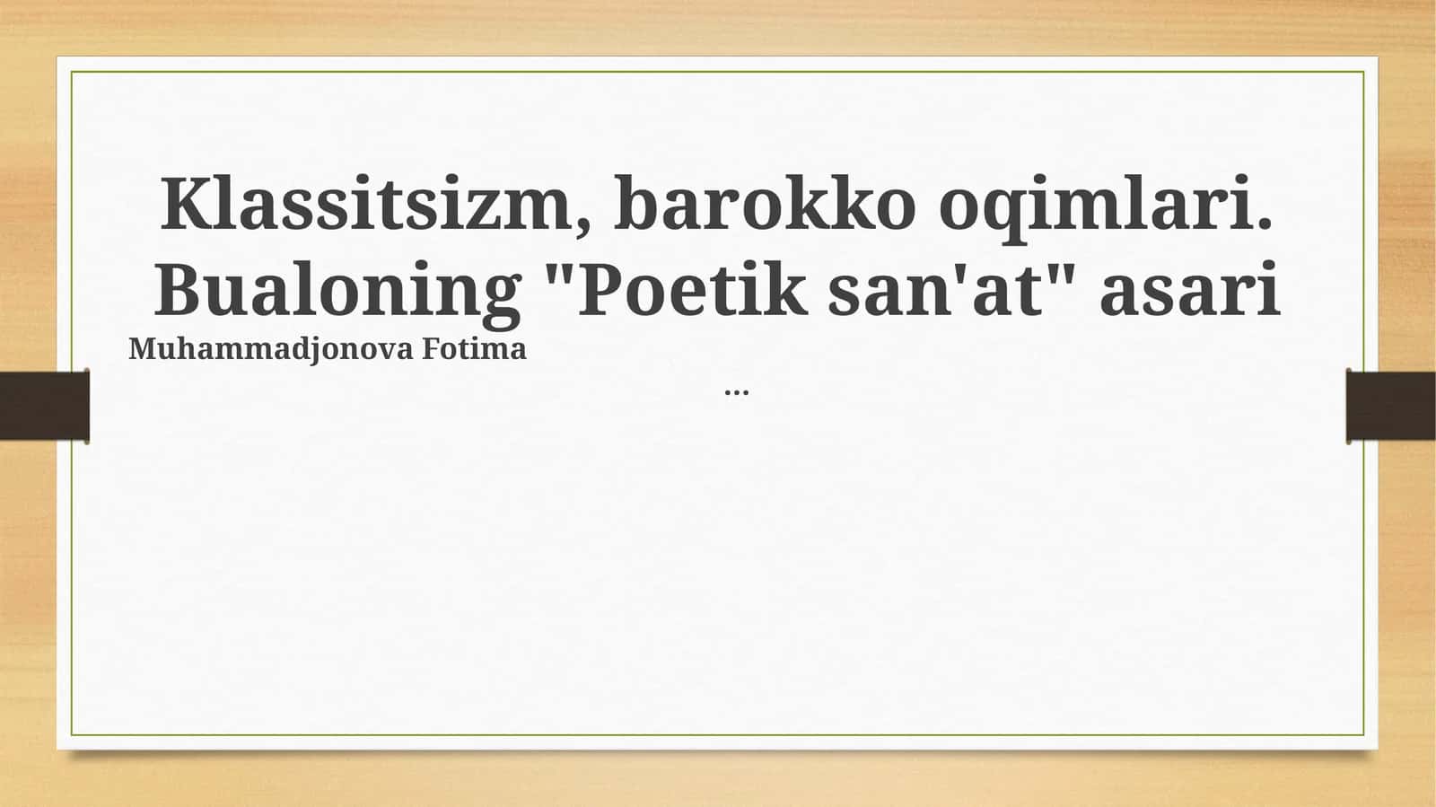 Bualoning "Poetik san'at" asari 1