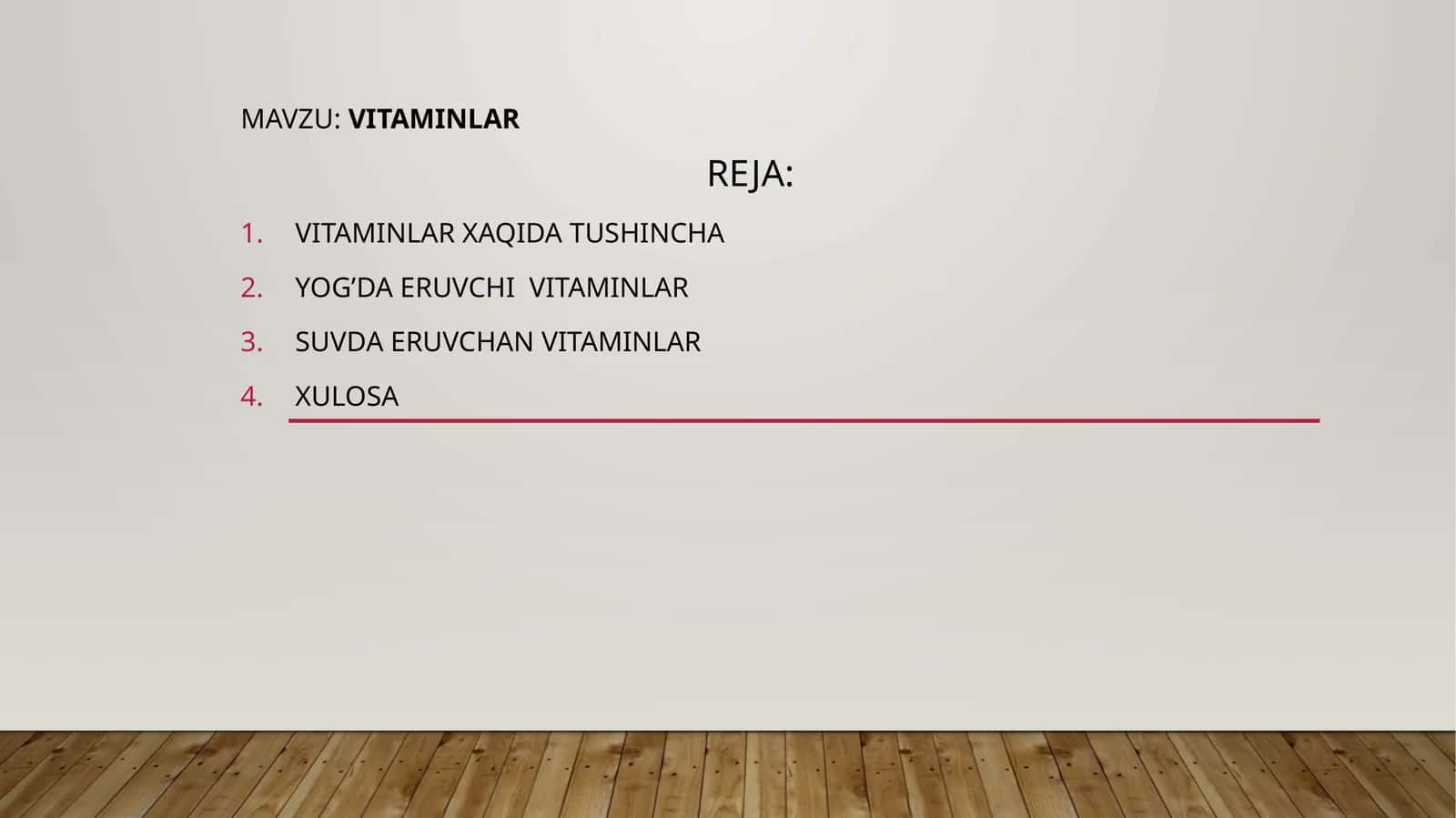 VITAMINLAR 1