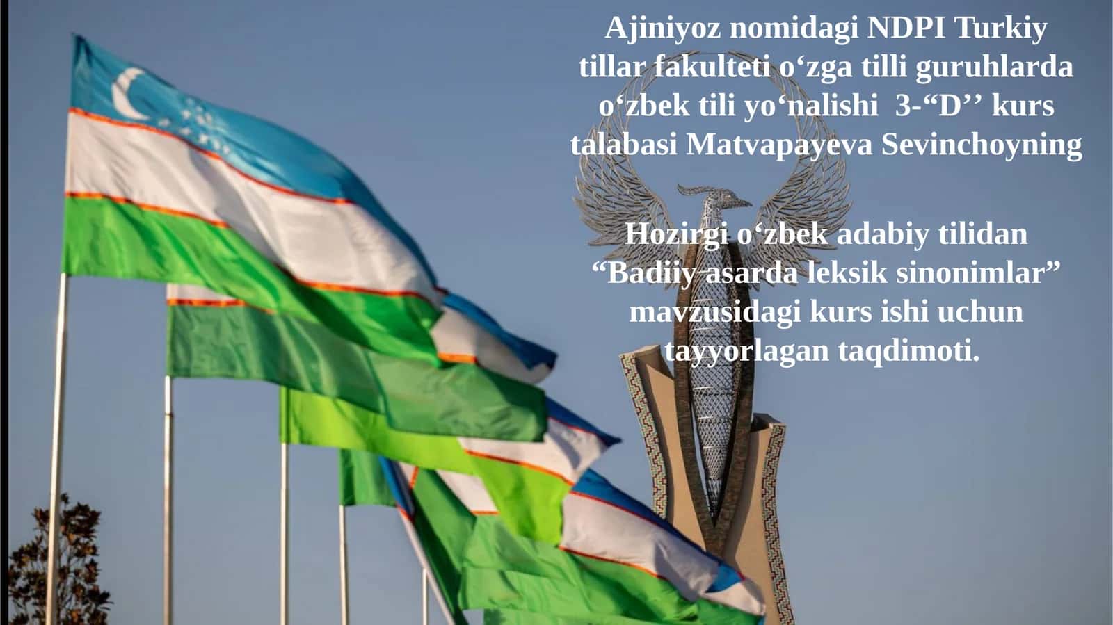 Badiiy asarda leksik sinonimlar 1