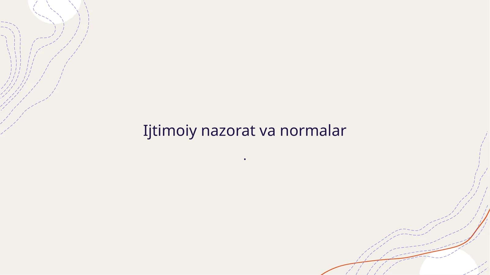 Ijtimoiy nazorat va normalar 1