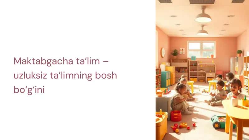 Maktabgachata’lim–uzluksizta’limningboshbo‘g‘ini 1